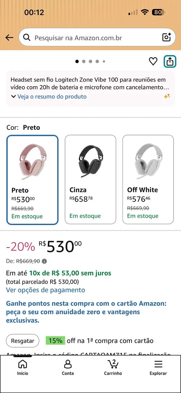 Fone de ouvido | Headset ROSA - Foto 4