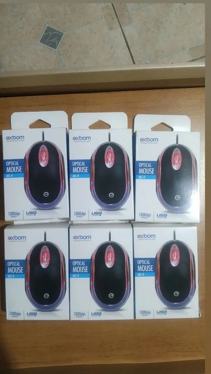 Kit 6 mouse ms-9 Exbom