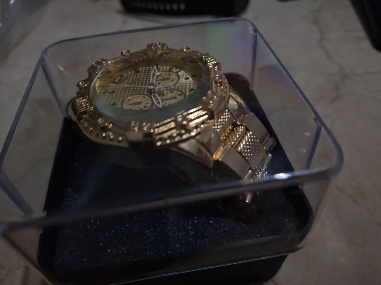 Relógio Dourado Masculino  - Foto 4