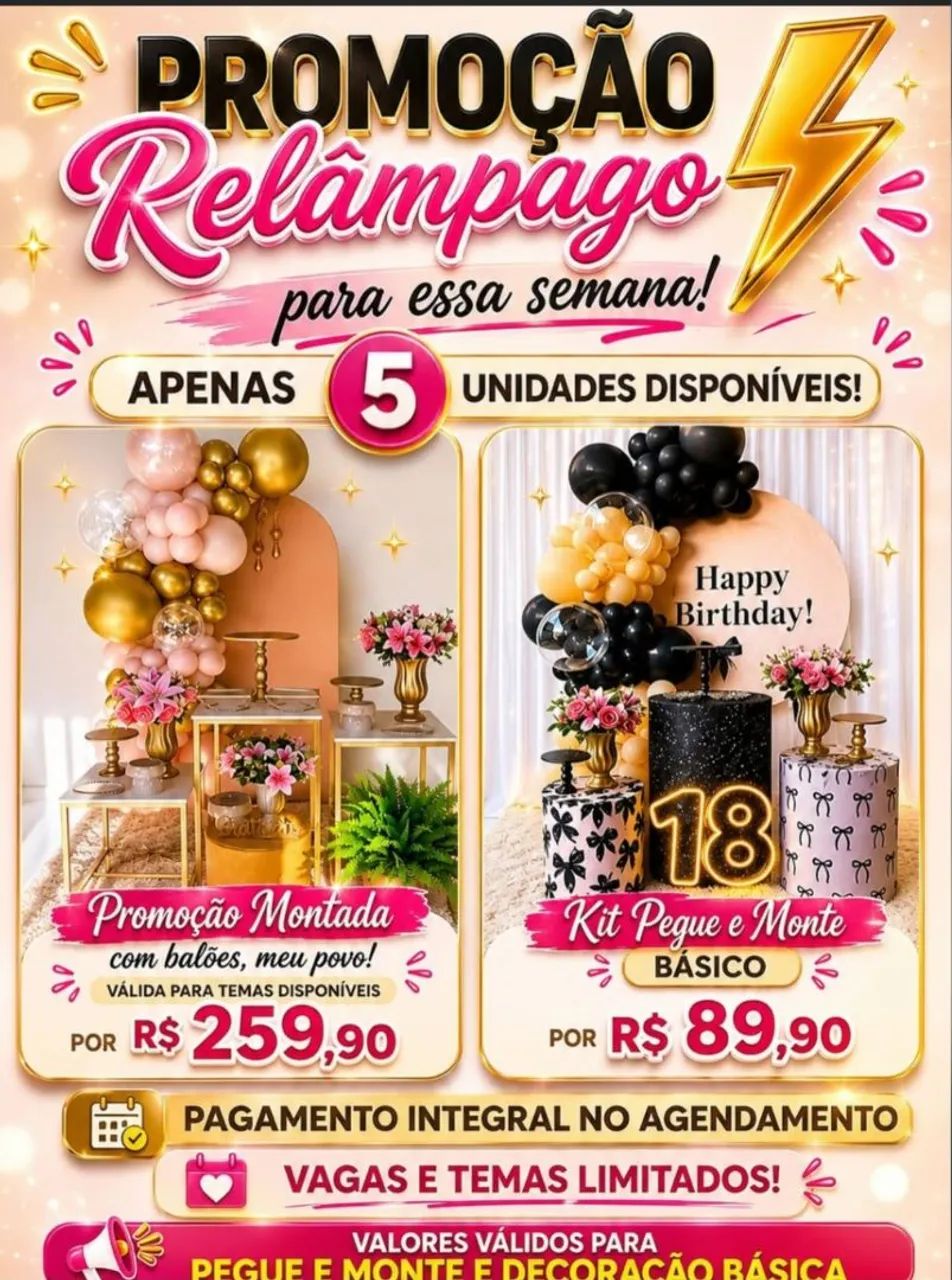 Decoração e pegue e monte 