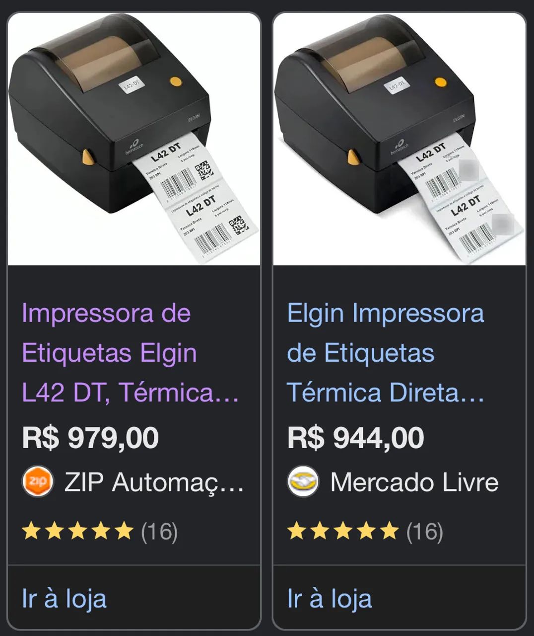 Impressora Etiqueta Elgin Bivolt L42DT - Foto 2