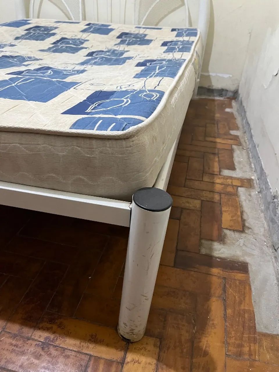 Cama de Casal com Cabeceira Branca + Colchão  - Foto 4