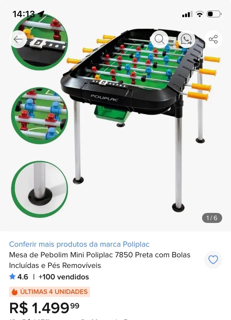Mesa de pebolim  - Foto 5