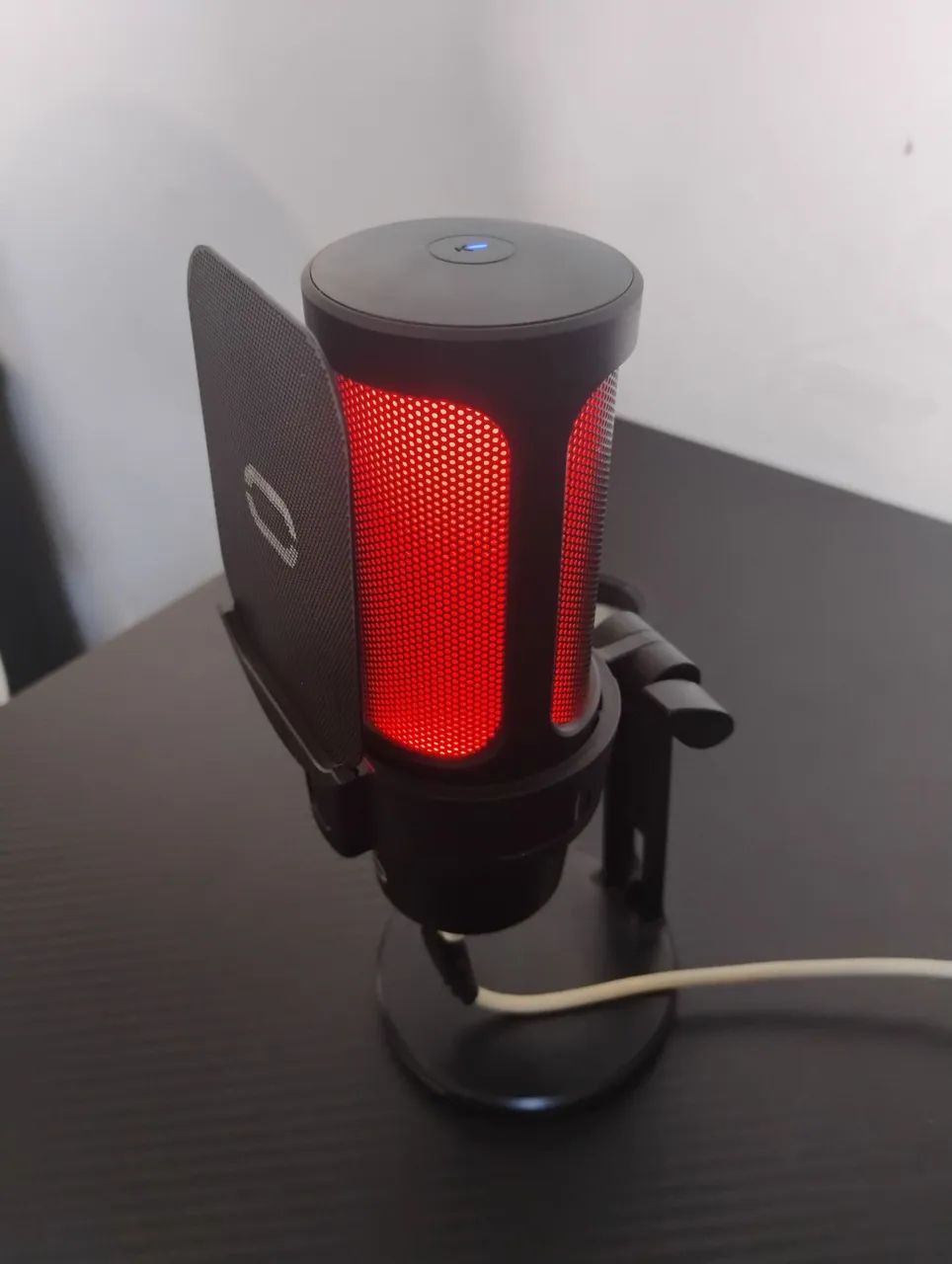 Microfone de mesa gamer RGB - Foto 3