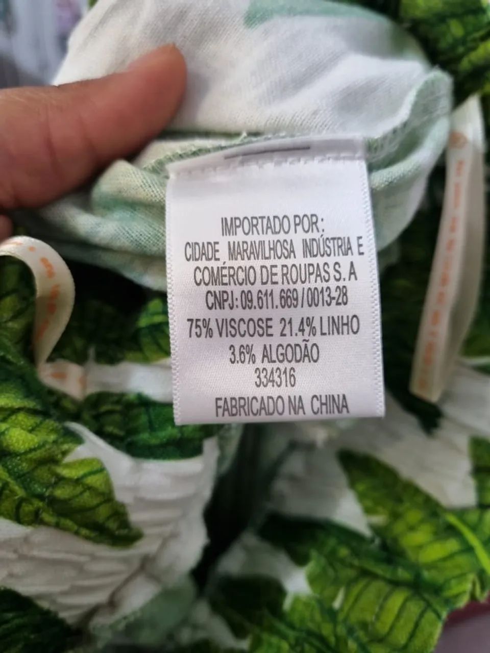 Calça pantalona leque de palmeiras FARM - Foto 4