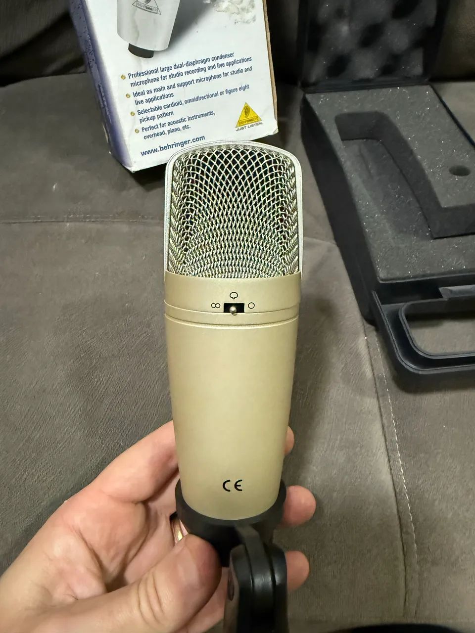 Microfone Behringer C3 com condensador451035421790720003