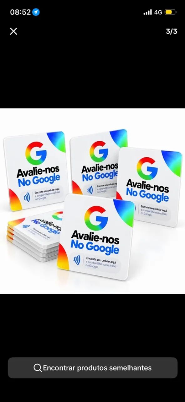 PLACA NFC DE AVALIAÇÃO DO GOOGLE - Foto 3