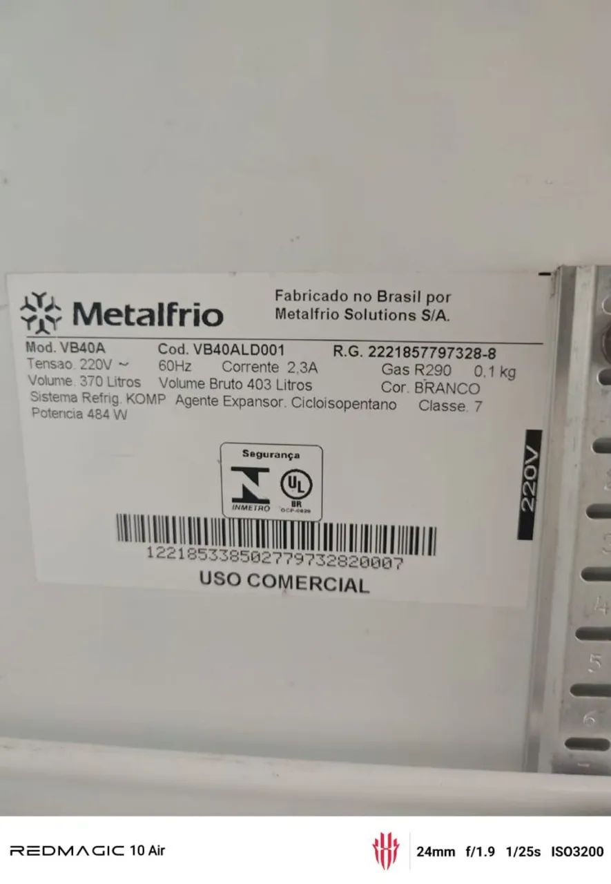 御成約[4039] Geladeira expositora Metalfrio 403L - Geladeiras e Freezers - Nova