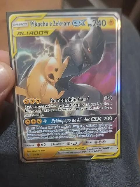 Pikachu e Zekrom GX TCG