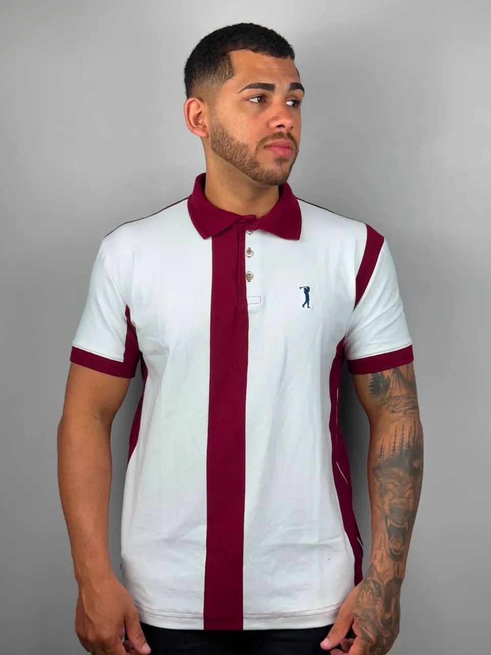 Camisa polo aleatóry listra vertical  - Foto 2