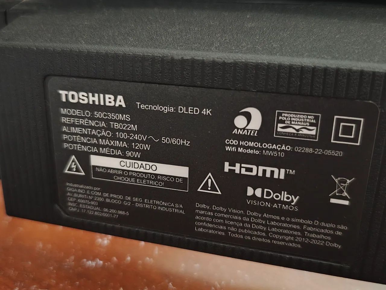 Tv Toshiba 43 pol