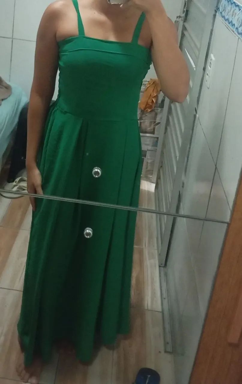 Elegância que chama atenção ? vestido longo verde!? - Foto 2