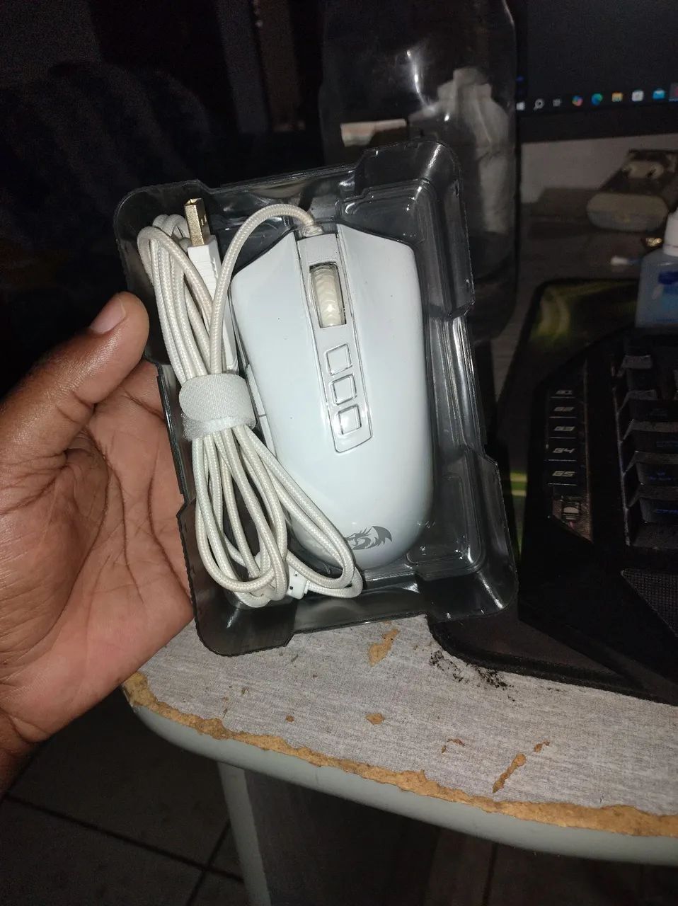 Mouse redragon cobra m711w v2 branco  - Foto 3