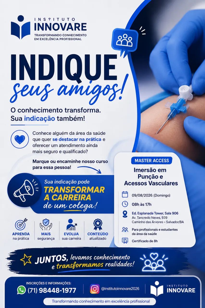 Curso MASTER ACCESS - Imersão em Punção e Acessos Vasculares