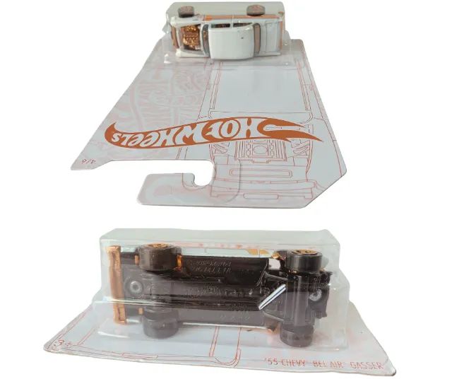Hot Wheels 55 Chevy Bel Air Gasser -  Pearl & Chrome - Foto 4