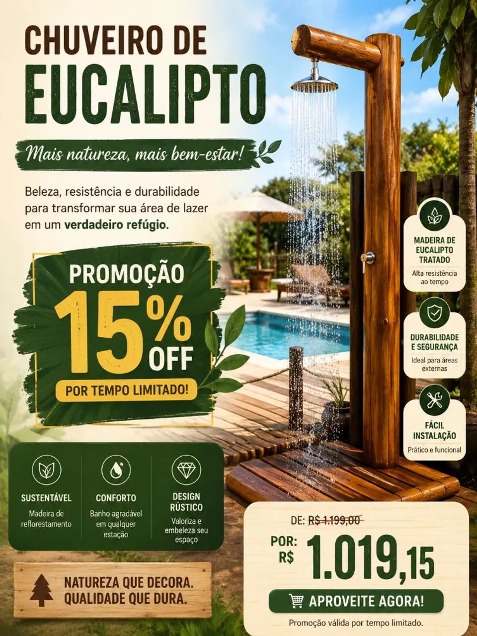 Chuveiro de eucalipto 