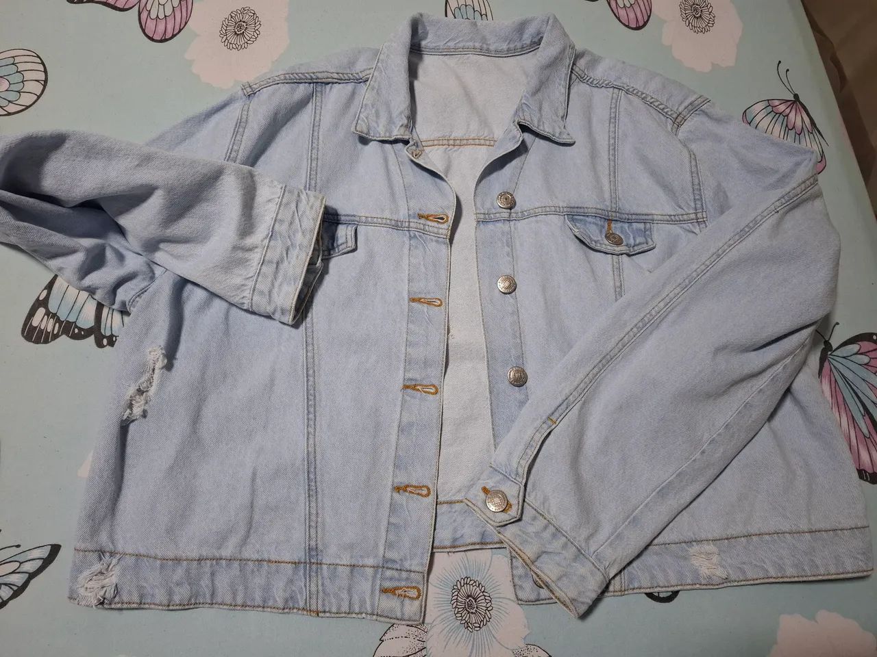 Jaqueta Jeans plus size 