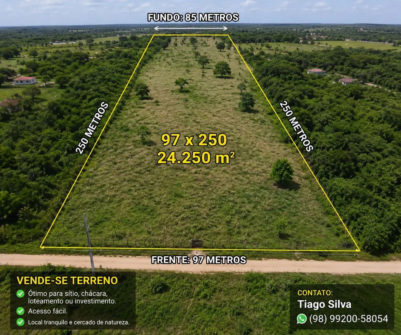 Terreno área verde