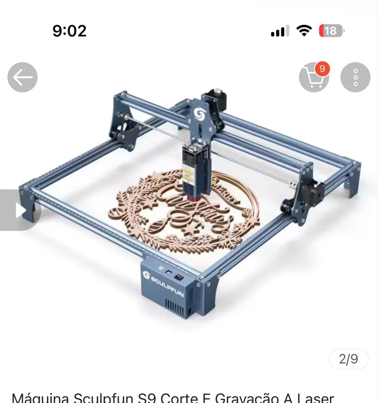 Sculpfun s9 gravadora laser - Foto 5