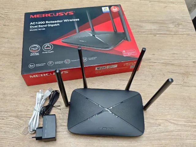  Roteador AC12g Mercusys AC 1200 Wireless Dual Band Gigabit 