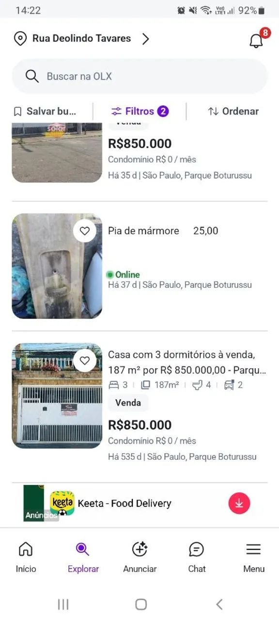 Pia de mármore      20,00<br>Não entrego