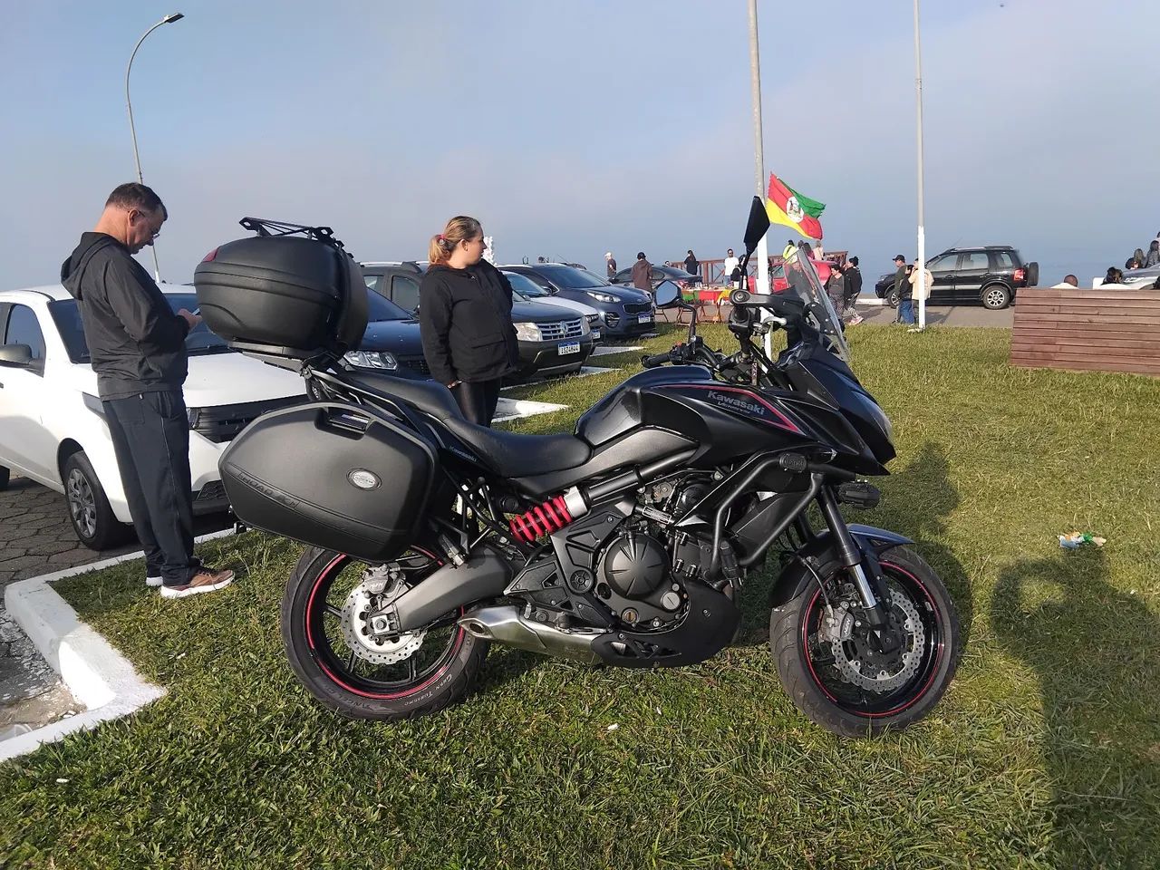 Versys 650 com mais de 5mil em acessórios  - Foto 4