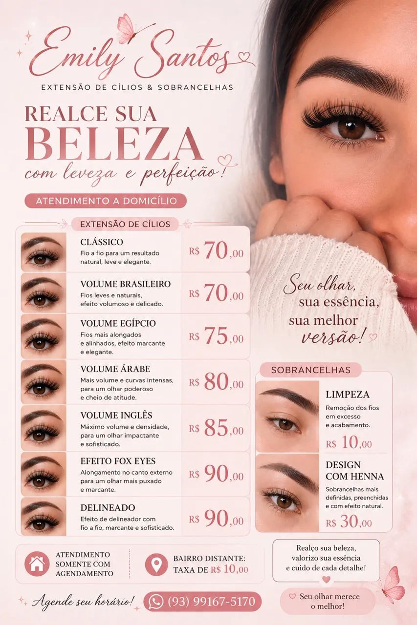 Cílios e sobrancelhas 