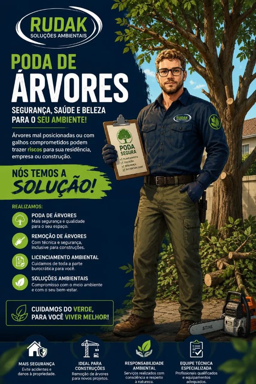 Roçagem e Poda de árvores RUDAK Jardinagem 