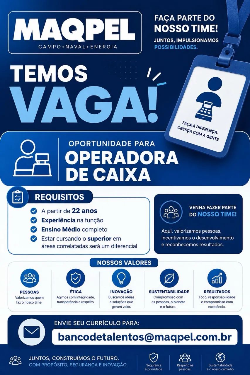 Temos vagas !!