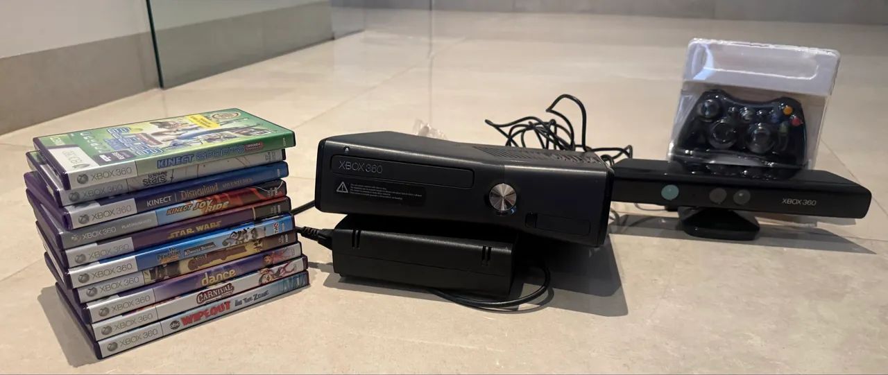 Vendo Xbox 360, Kinect e 11 jogos - Foto 5