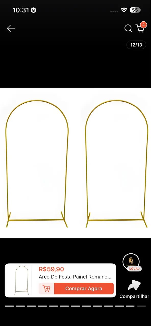 Trio mesinhas e arco romano 