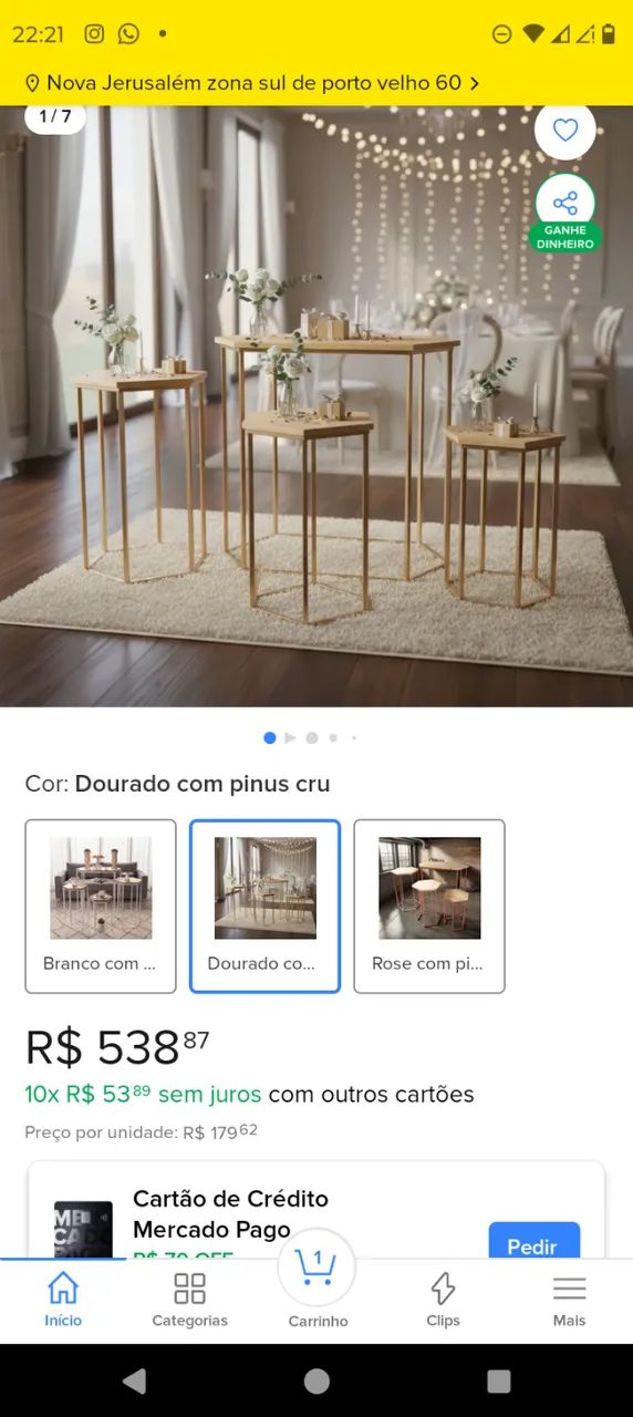 Mesa para aniversário 