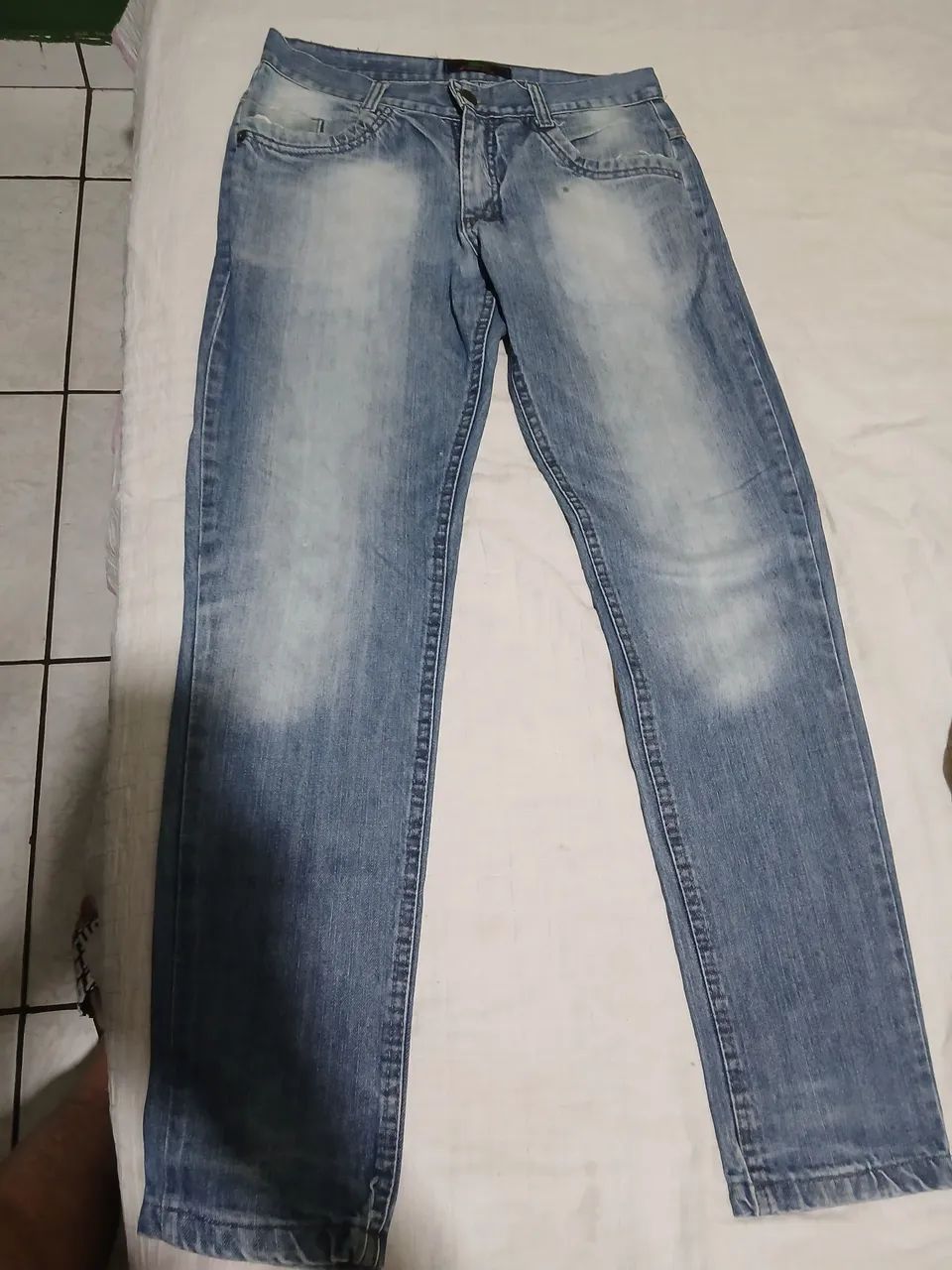 CALÇA JEANS LACOST NUM 40 EM BOAS CONDIÇÕES  - Foto 2