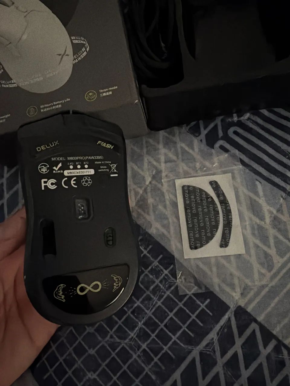 Mouse Delux m800 pro black - Foto 3