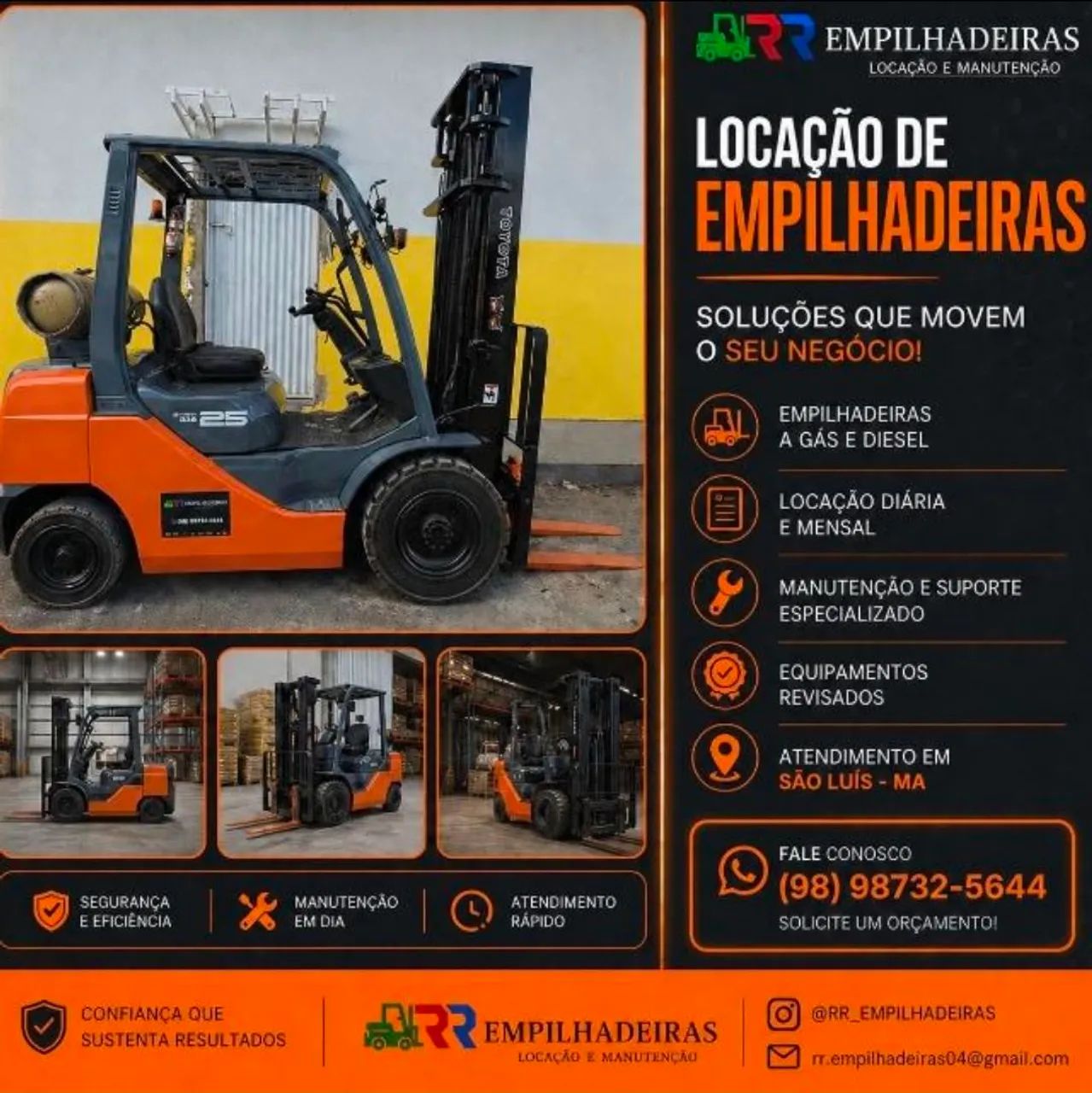 LOCAÇÃO EMPILHADEIRA DIÁRIA EM SÃO LUÍS  - Foto 2