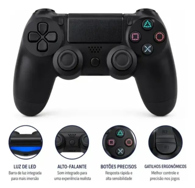 Controle para PS4,PC e celular Wireless - Foto 4