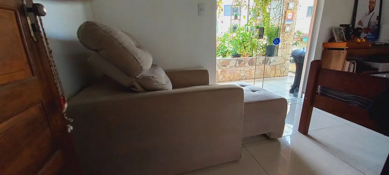 Poltrona chaise cor bege - Foto 3