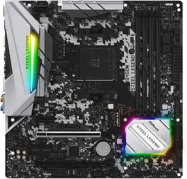 Placa mãe B450 Steel Legend - Peças de Hardware - Jardim Estoril