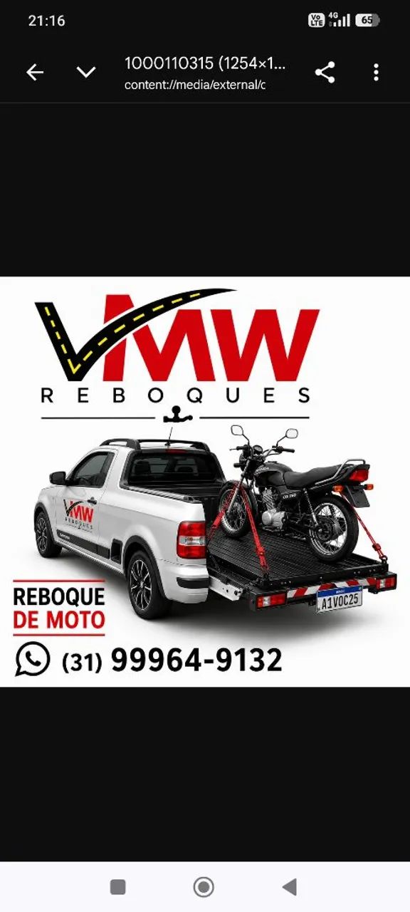 Reboque de motos