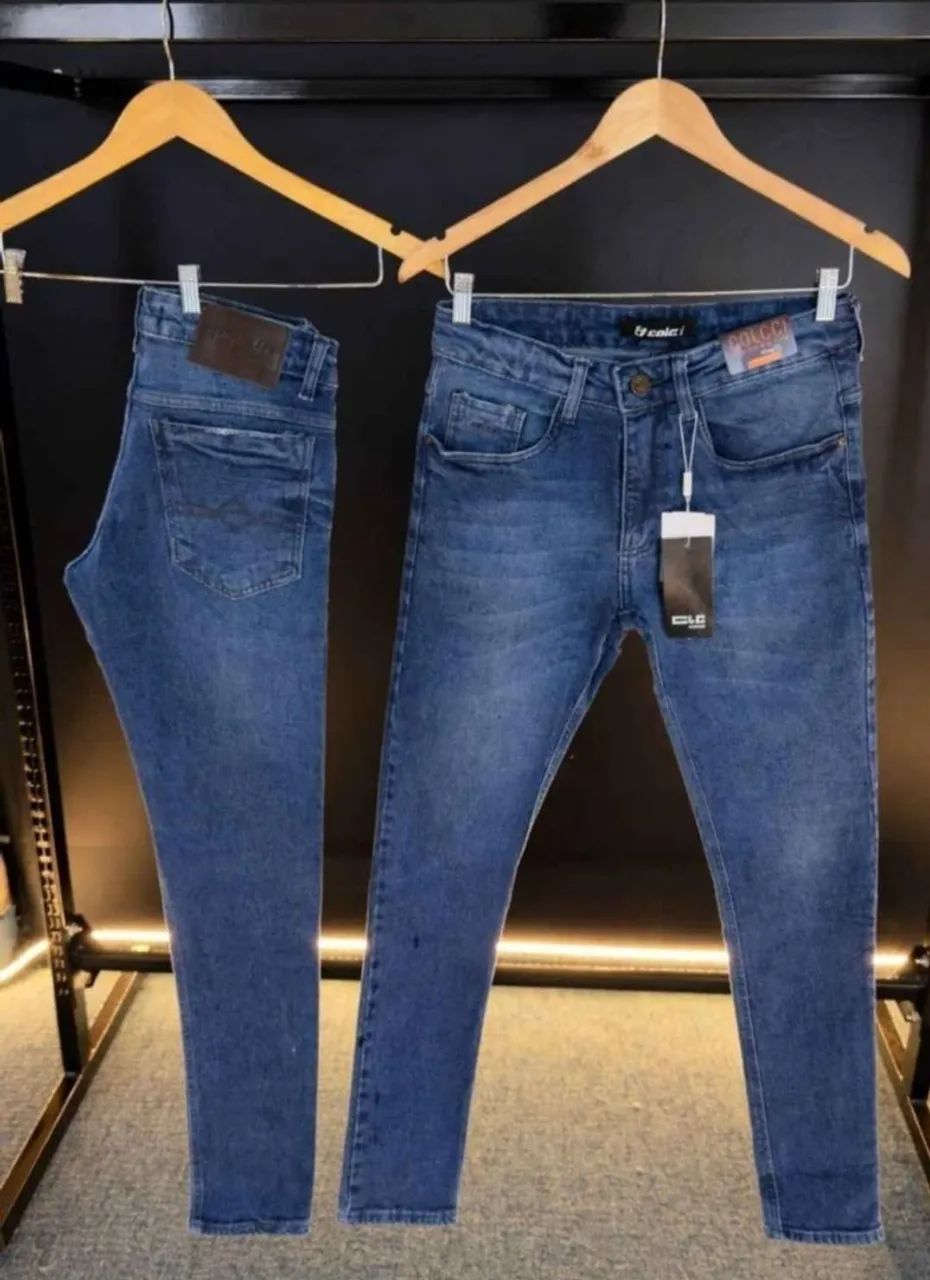 Calças Jeans Masculina com elastano  - Foto 2