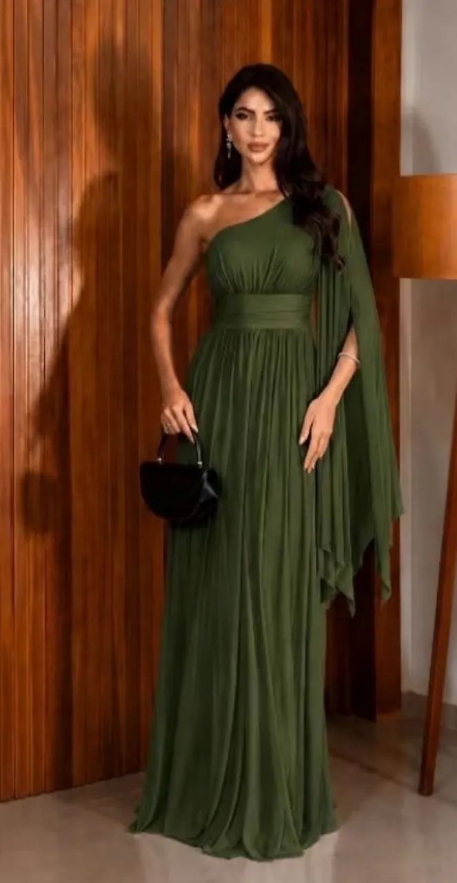 Vestido verde oliva  - Foto 2