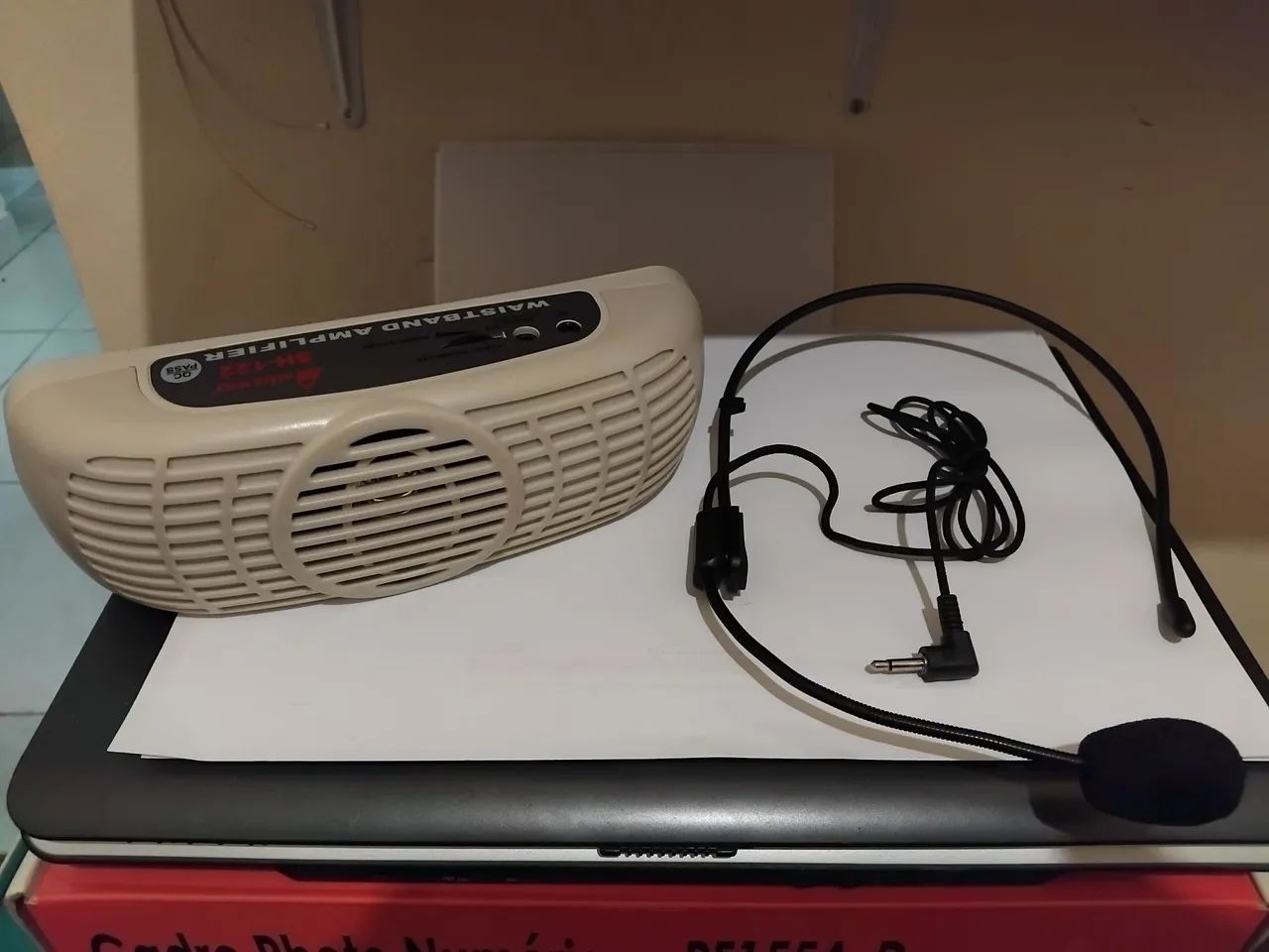 Microfone Com Amplificador de Cintura