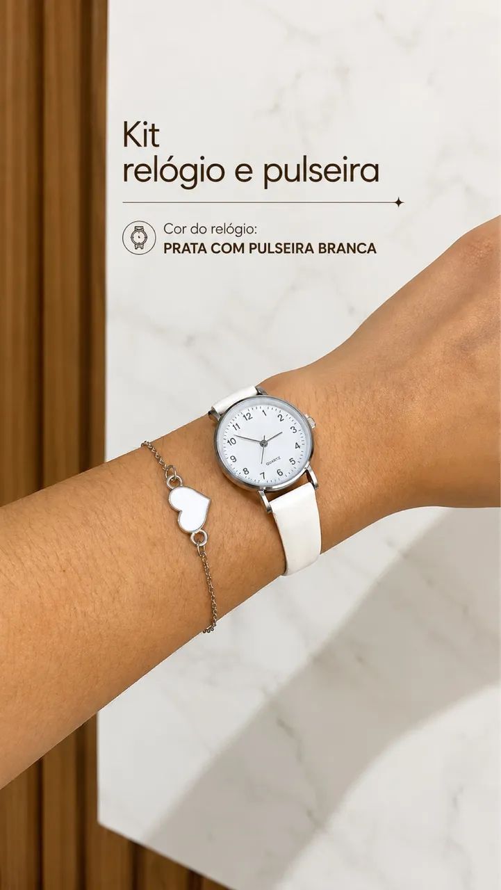 Kit Relógio + Pulseira  - Foto 3