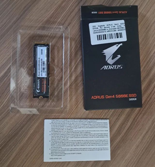 SSD AORUS 5000E 500GB - Armazenamento - Vila Suzana, São Paulo
