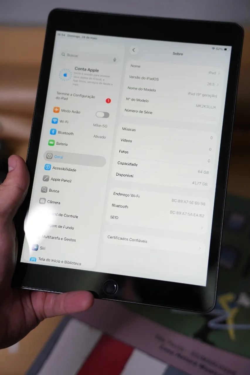 iPad 9ª geração 64GB Cinza Espacial  10,2 polegadas + Capa - Foto 3