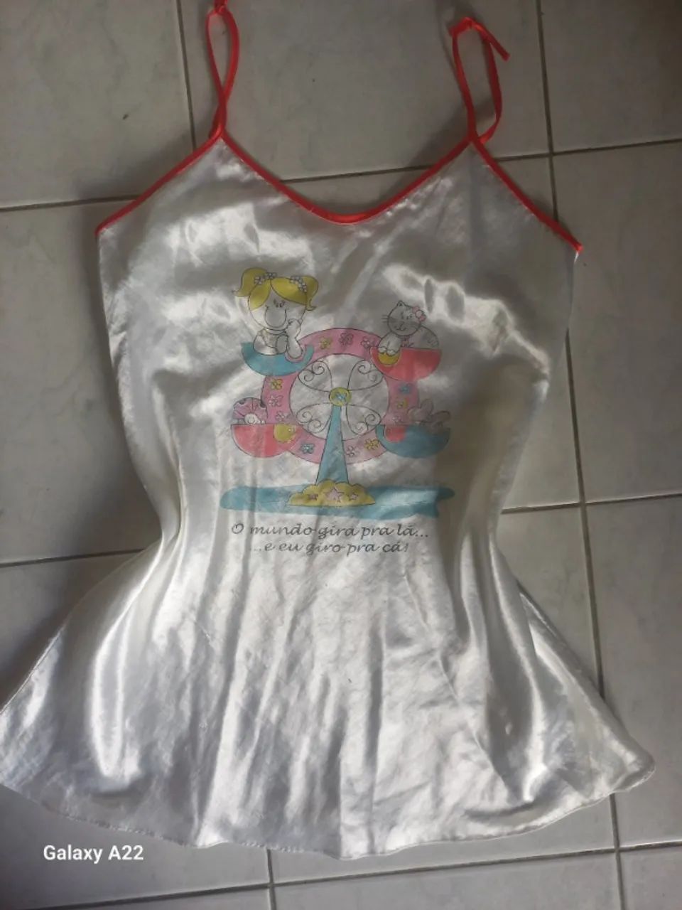 Camisola de cetim- jacarei