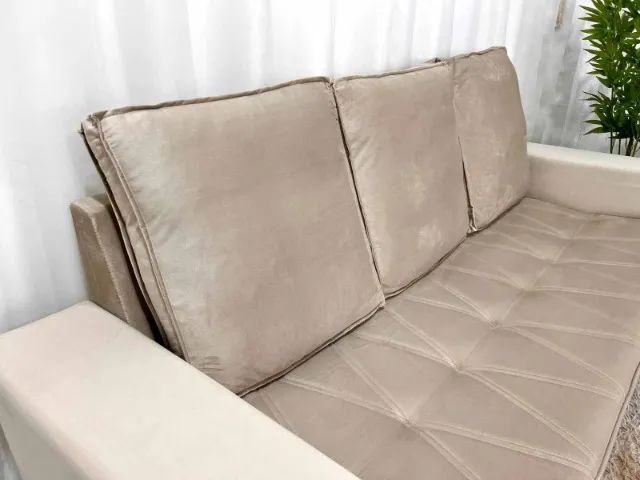 Sofá 2 e 3 lugares França com Puff - Foto 3