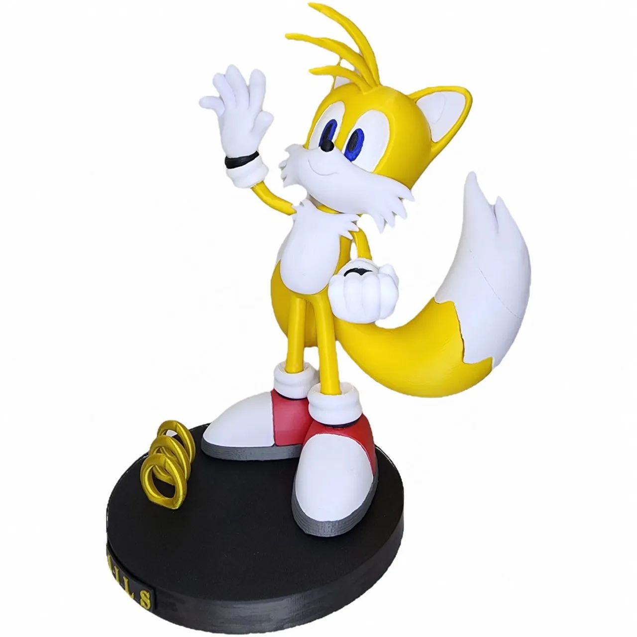 Boneco do Tails Sonic Colecionável 24,5 cm com base - Foto 5