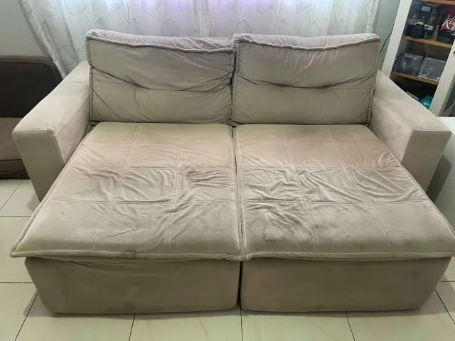 Sofá retrátil Suede - Foto 2