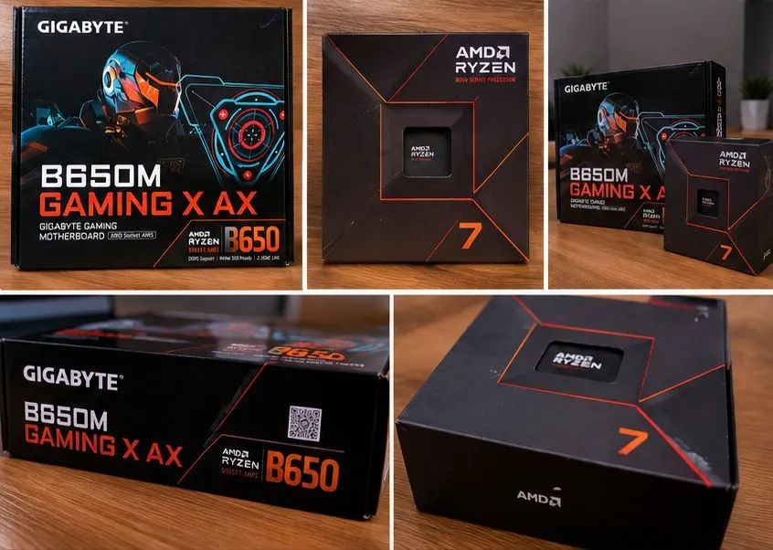  Placa-mãe Gigabyte + Processador Ryzen 7 - Foto 2